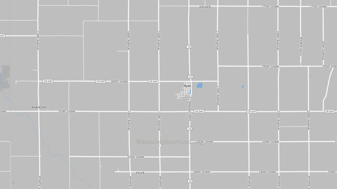 Transit Grade map of 52330, IA