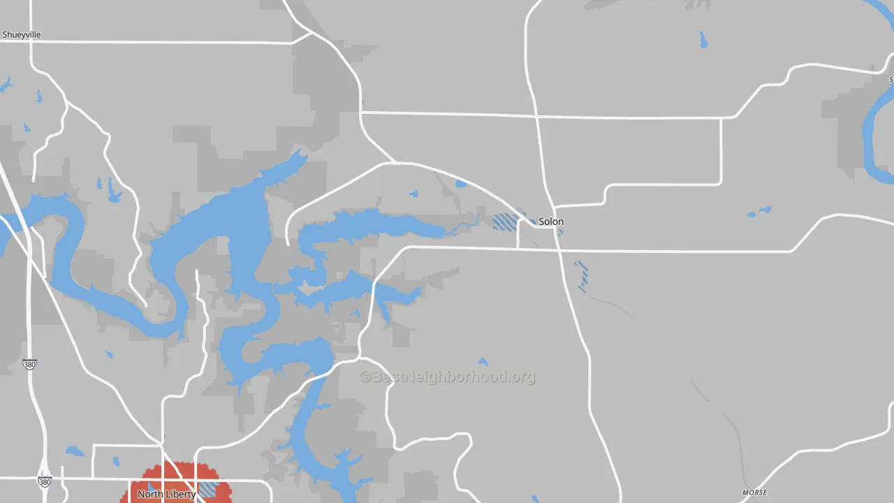 Transit Grade map of 52333, IA