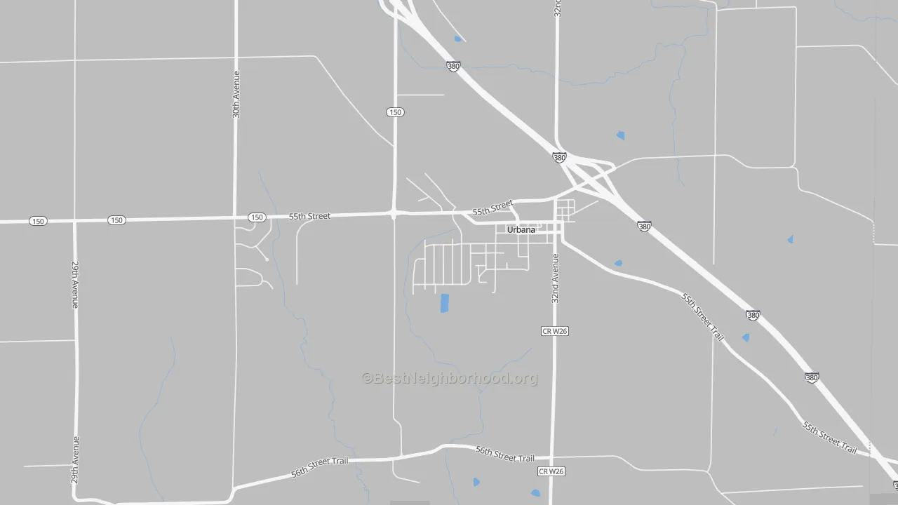Transit Grade map of 52345, IA
