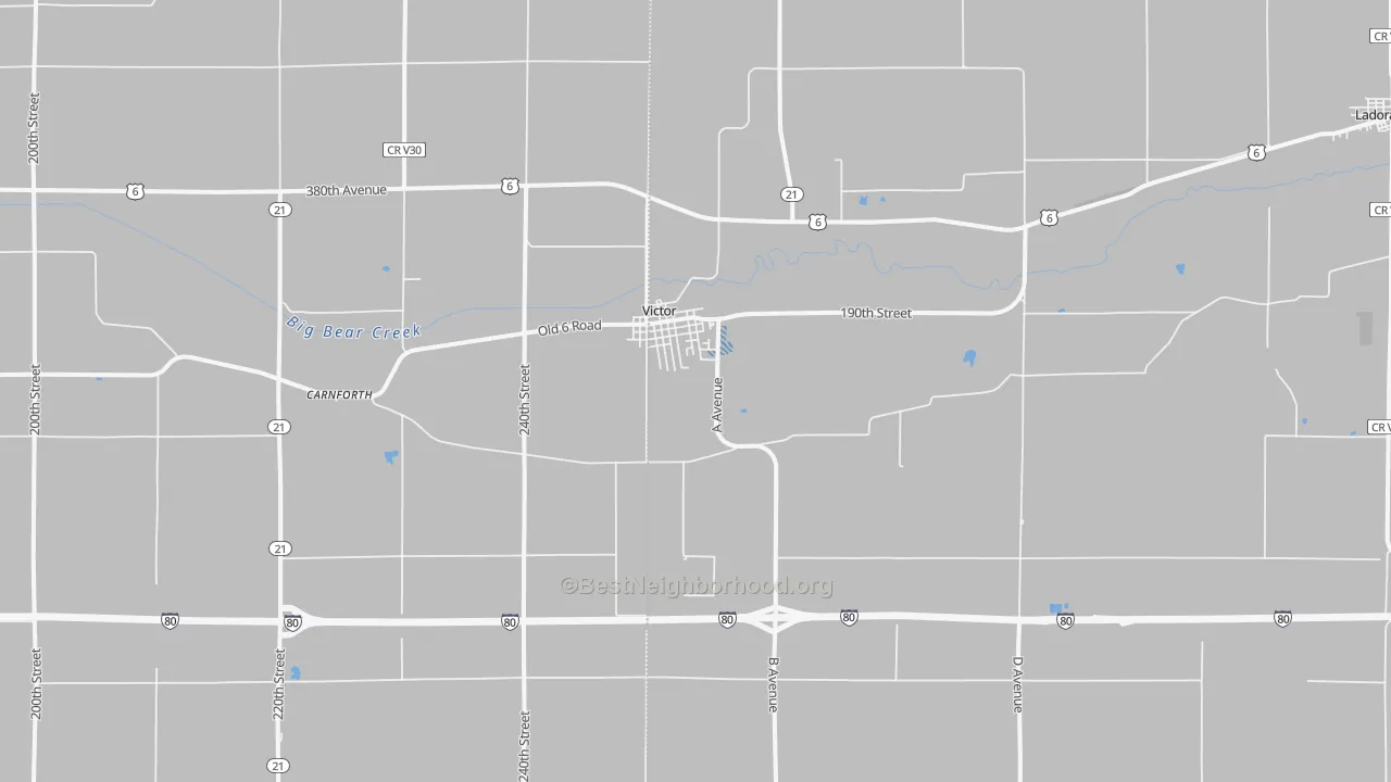 Transit Grade map of 52347, IA