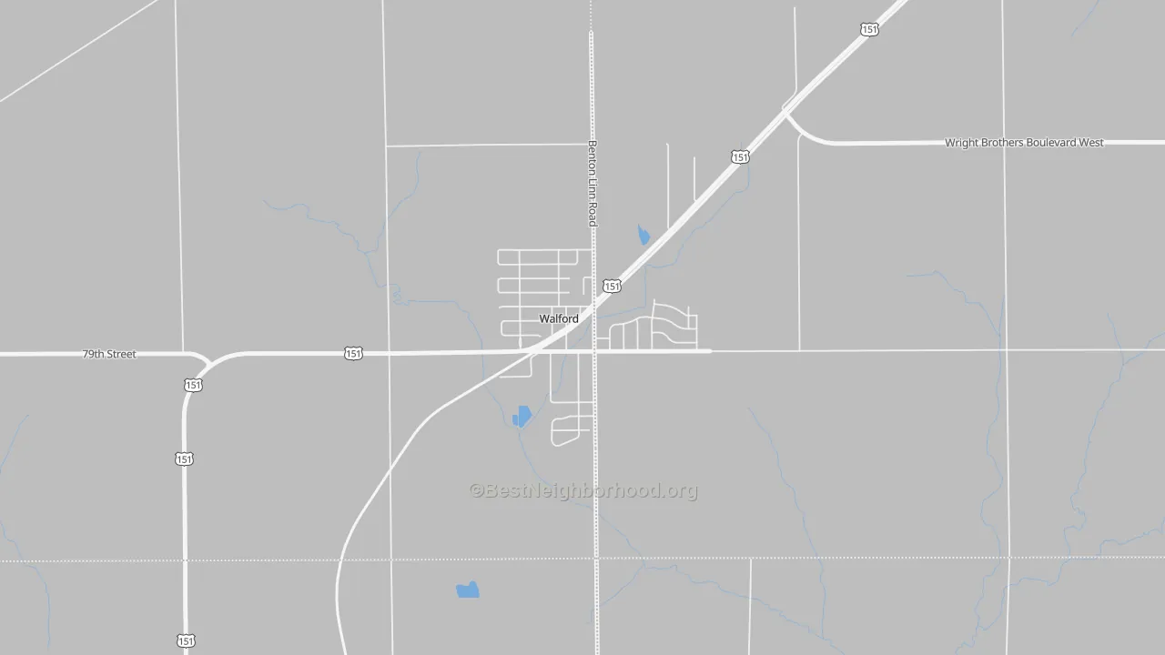 Transit Grade map of 52351, IA