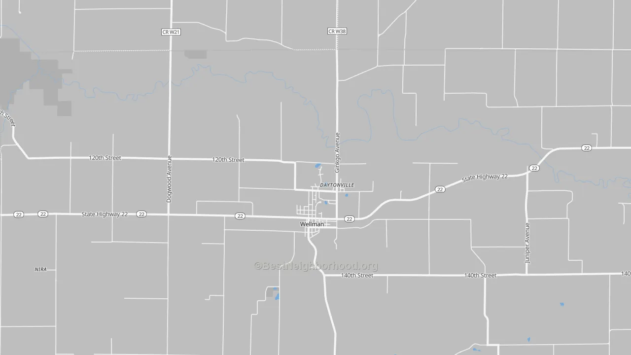Transit Grade map of 52356, IA
