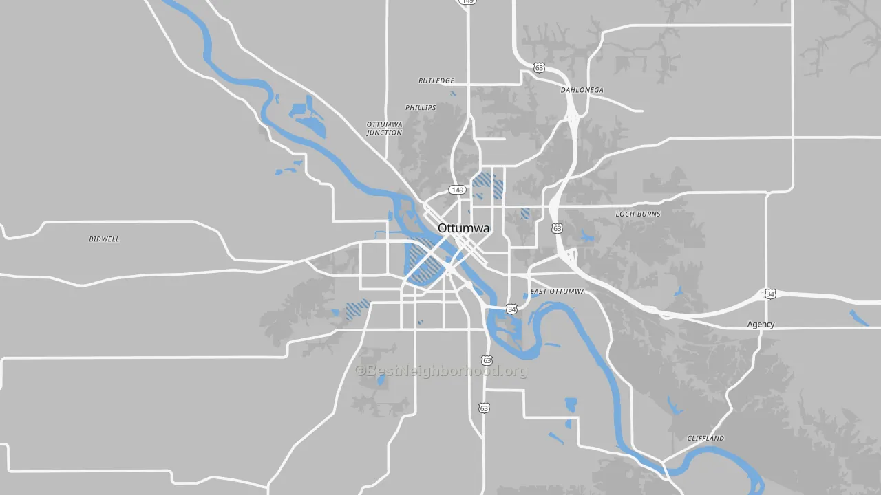 Transit Grade map of 52501, IA