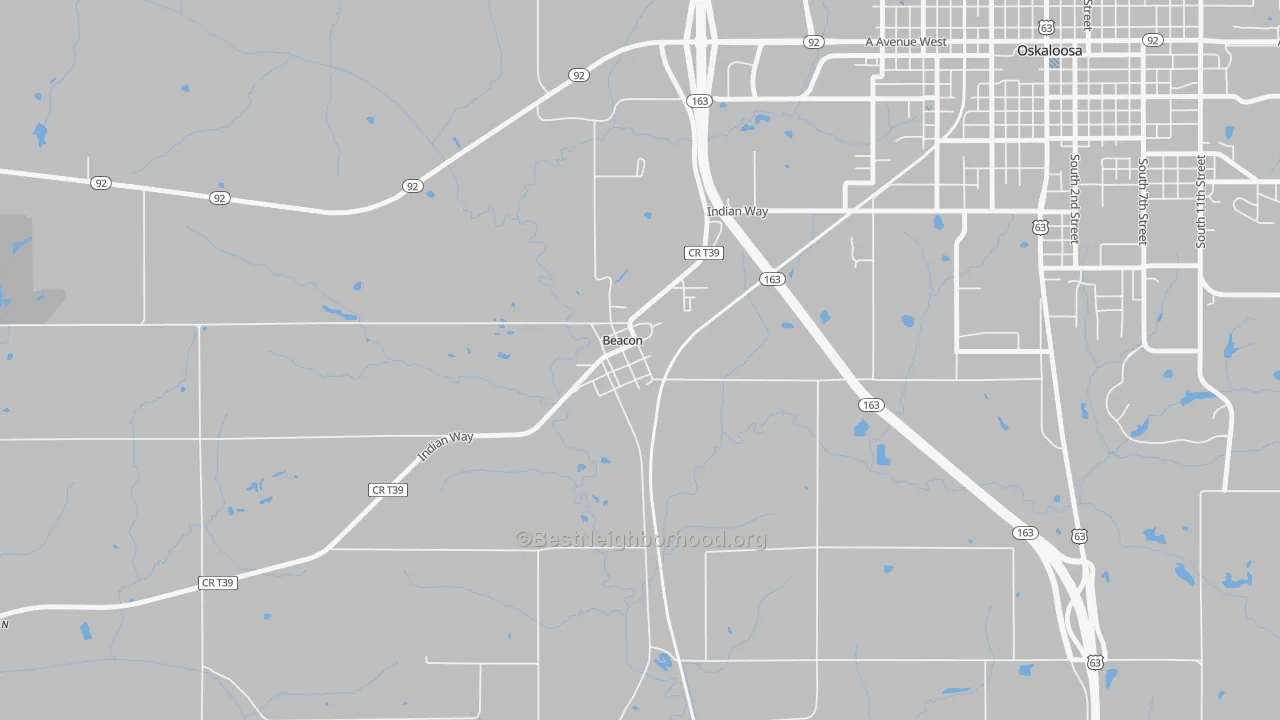 Transit Grade map of 52534, IA