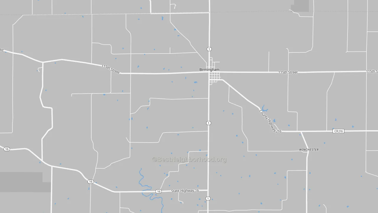 Transit Grade map of 52535, IA