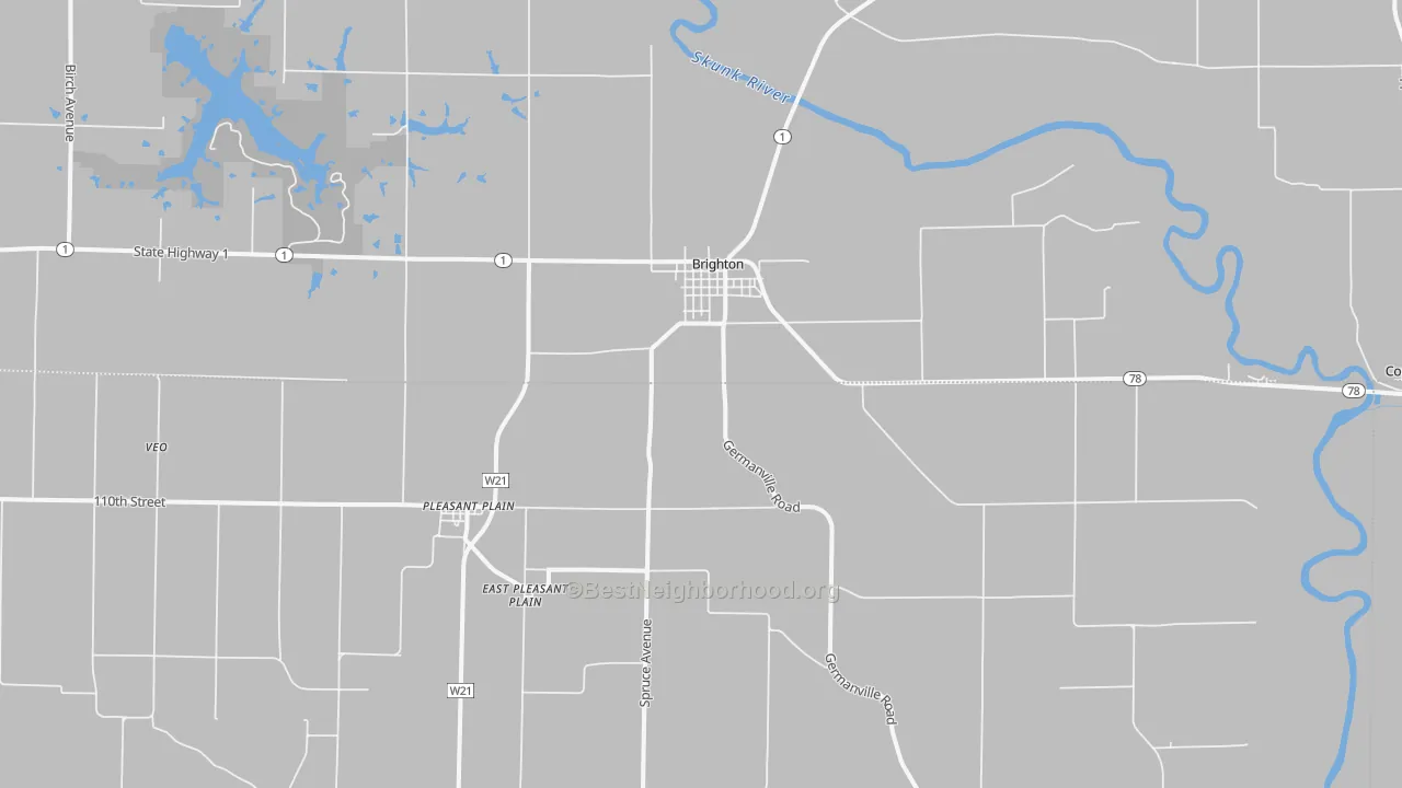 Transit Grade map of 52540, IA