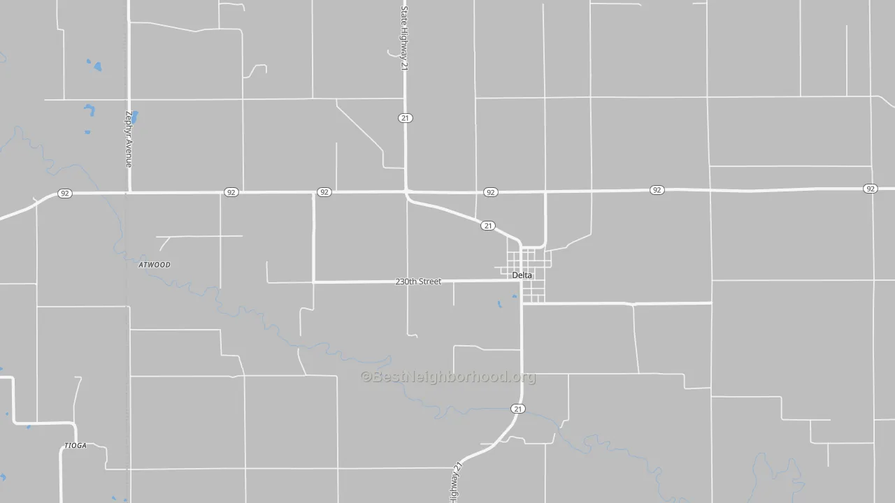 Transit Grade map of 52550, IA