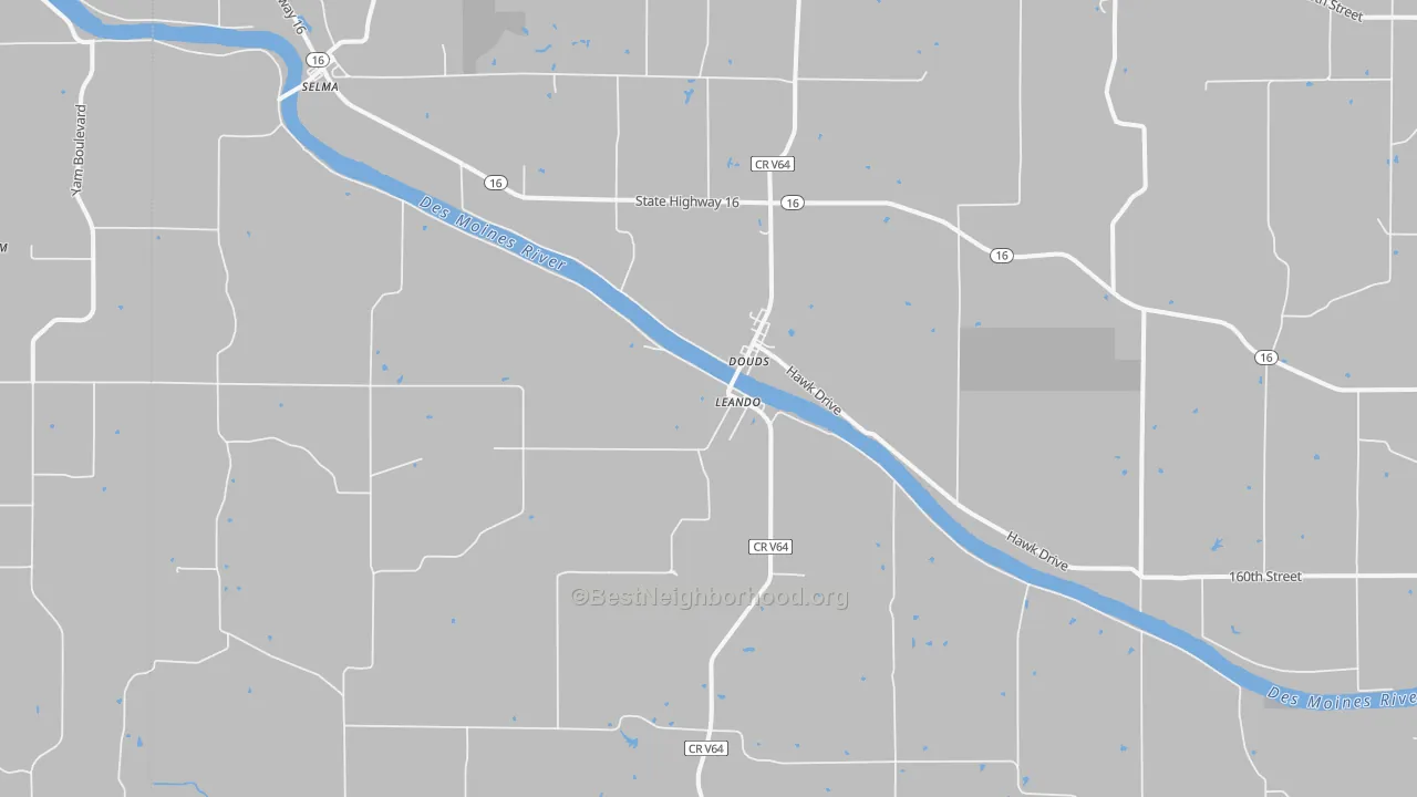 Transit Grade map of 52551, IA