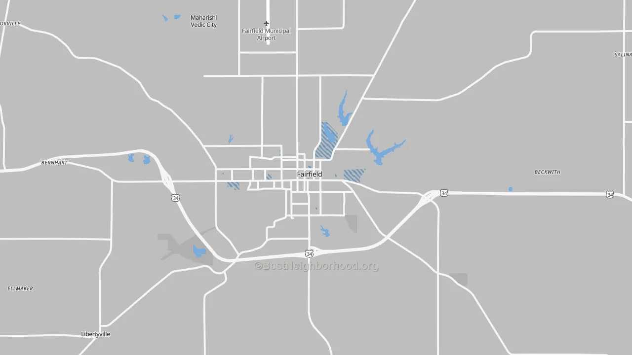 Transit Grade map of 52556, IA