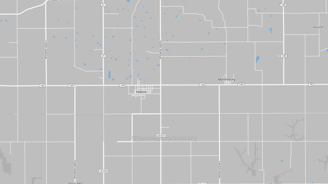 Transit Grade map of 52563, IA