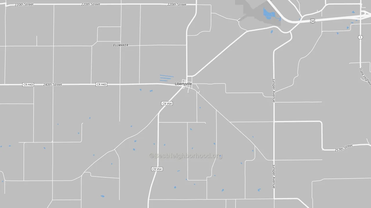 Transit Grade map of 52567, IA