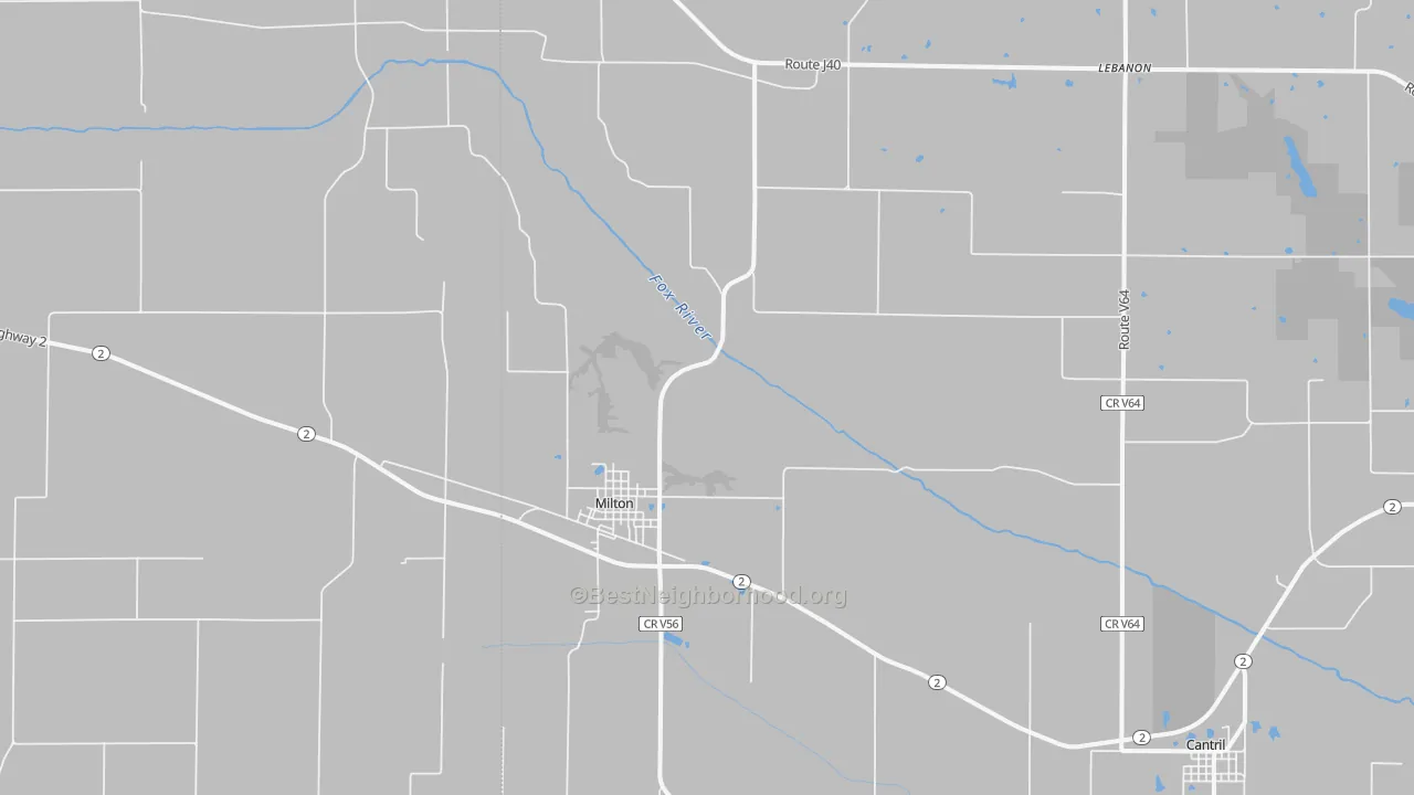Transit Grade map of 52570, IA