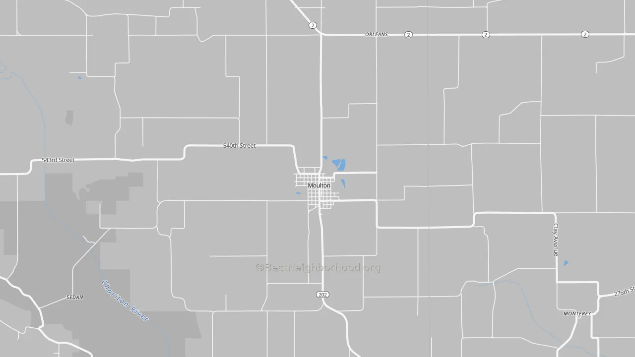 Transit Grade map of 52572, IA