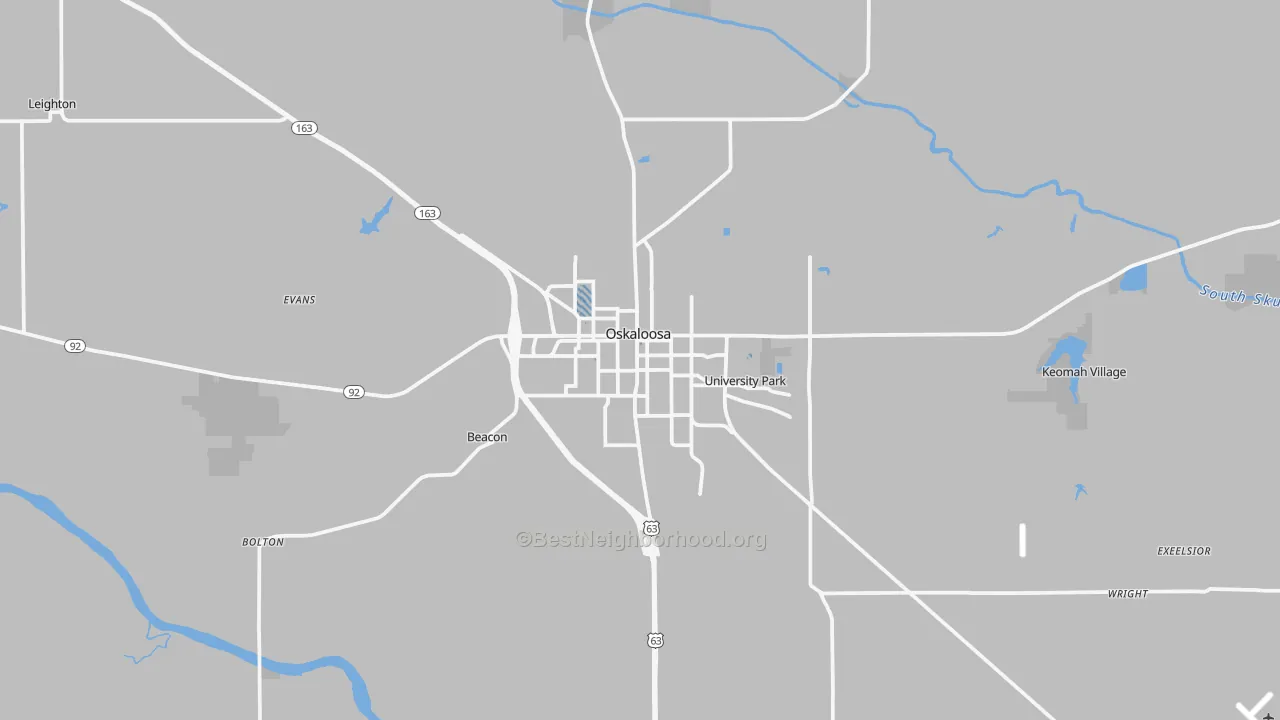 Transit Grade map of 52577, IA