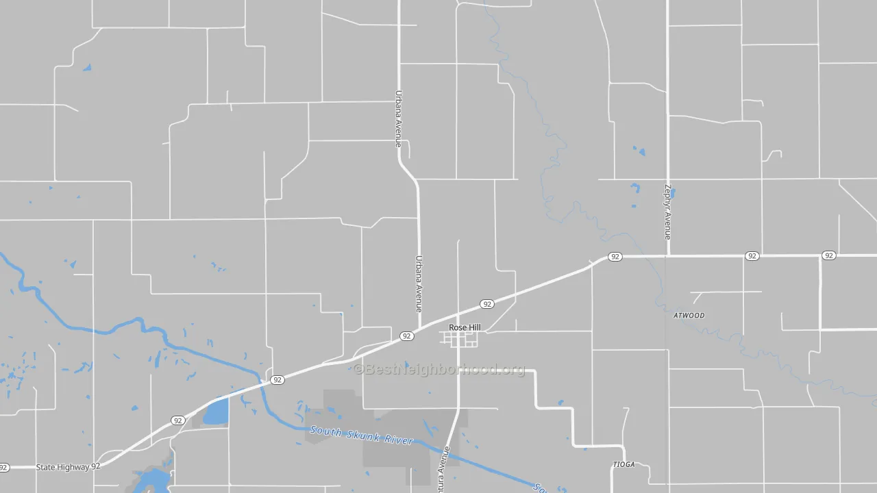 Transit Grade map of 52586, IA