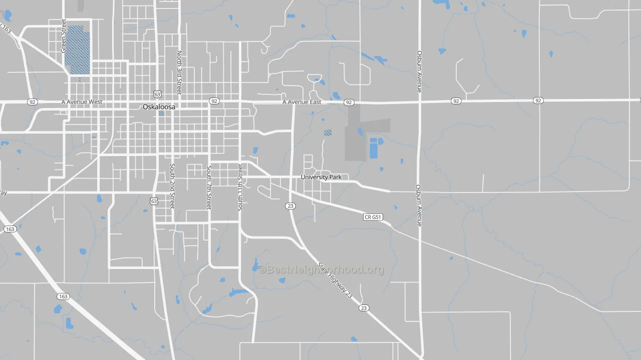 Transit Grade map of 52595, IA
