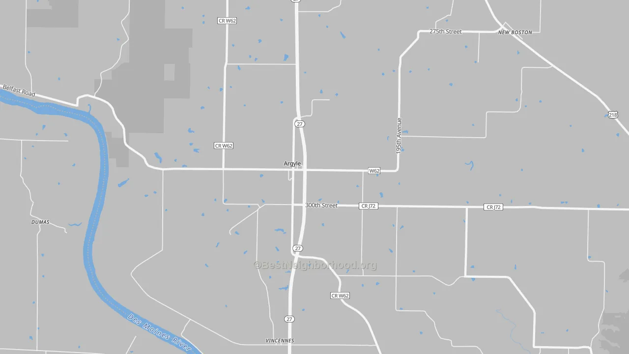 Transit Grade map of 52619, IA
