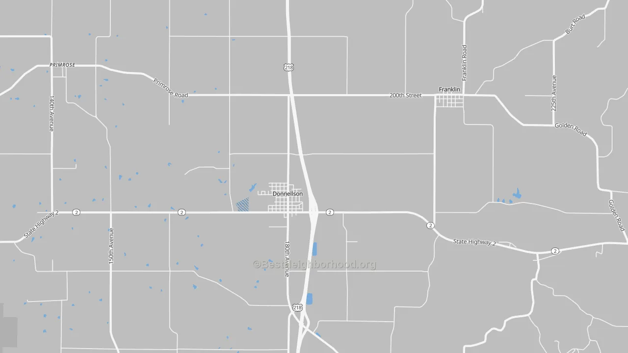 Transit Grade map of 52625, IA