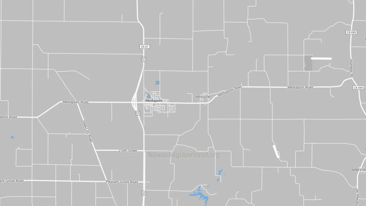 Transit Grade map of 52637, IA