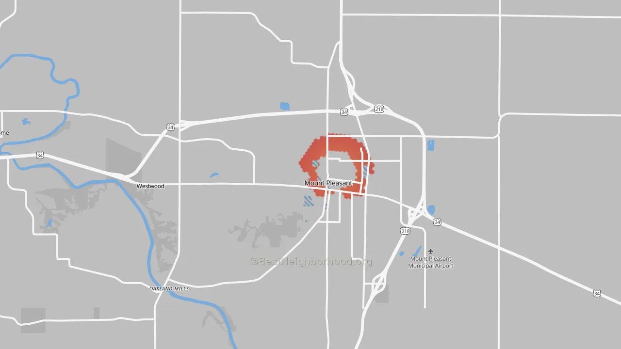 Transit Grade map of 52641, IA
