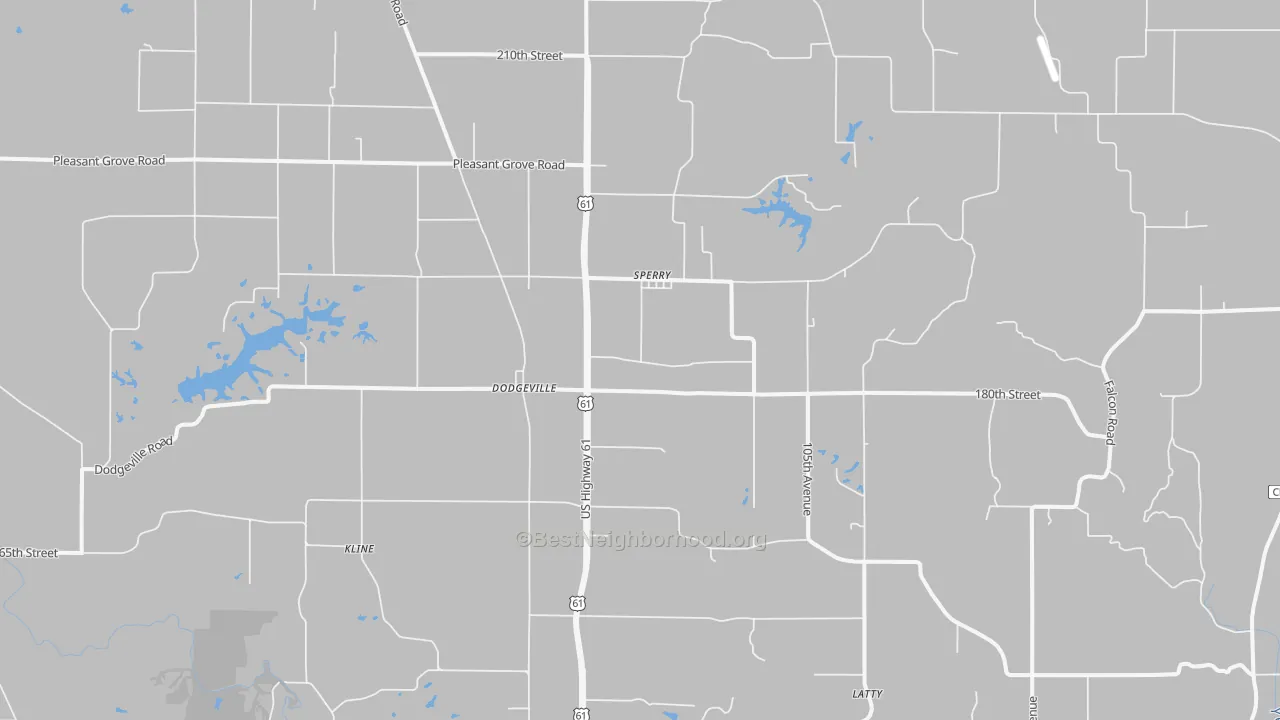 Transit Grade map of 52650, IA
