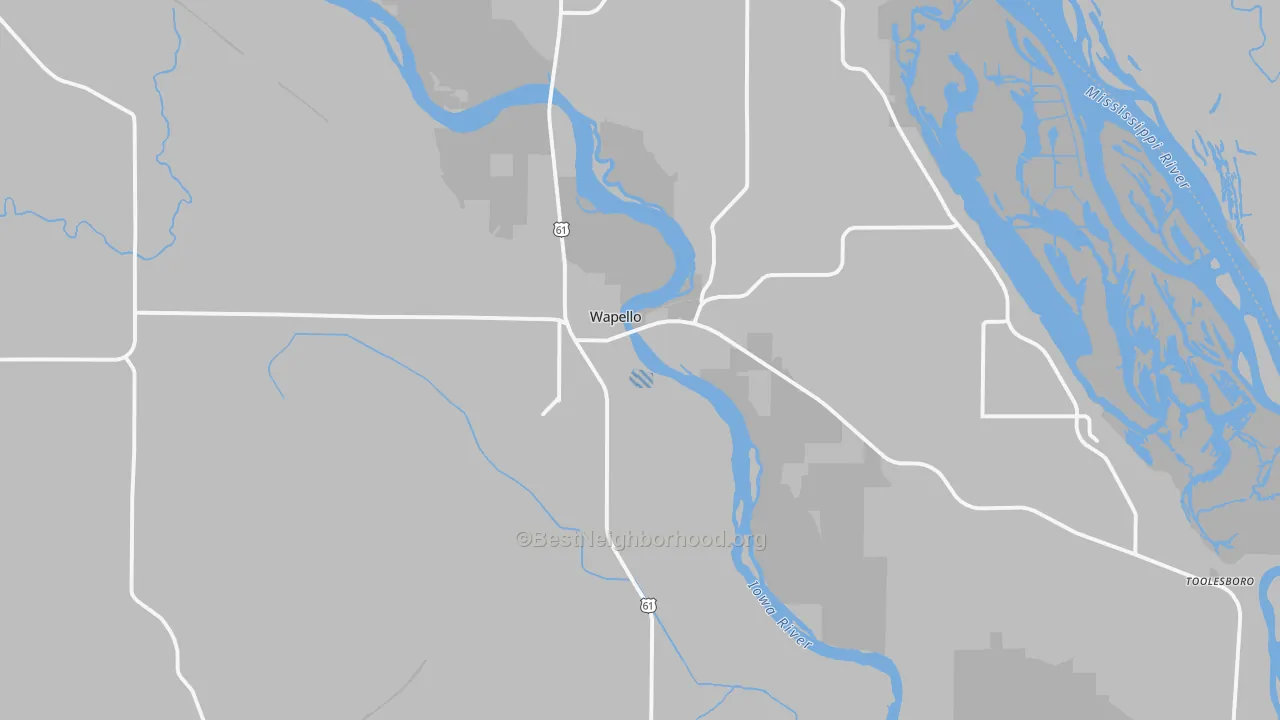Transit Grade map of 52653, IA