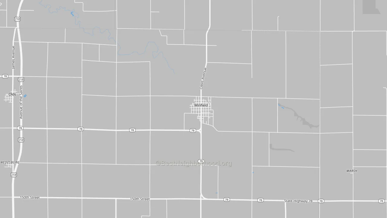 Transit Grade map of 52659, IA