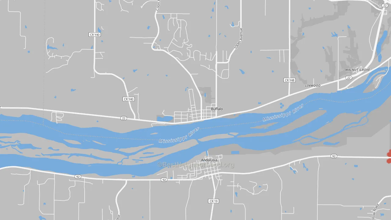 Transit Grade map of 52728, IA