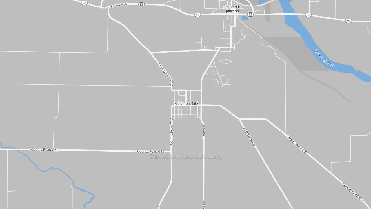 Transit Grade map of 52737, IA
