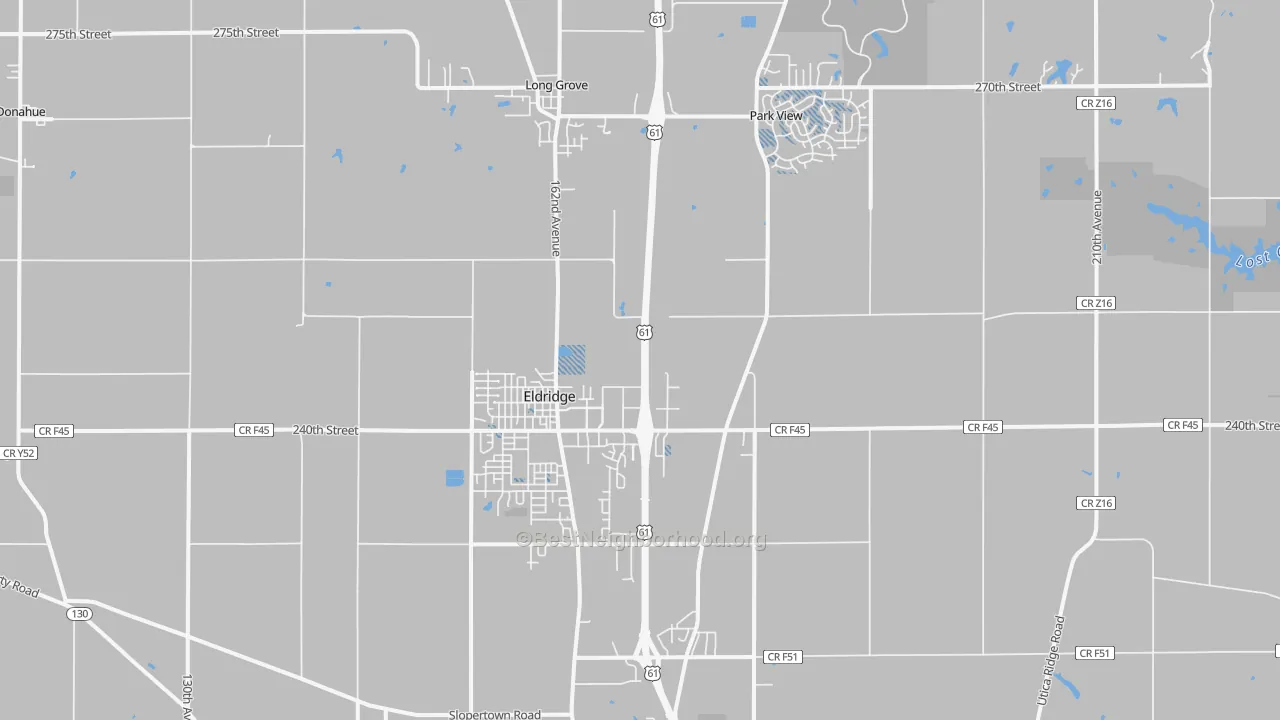 Transit Grade map of 52748, IA