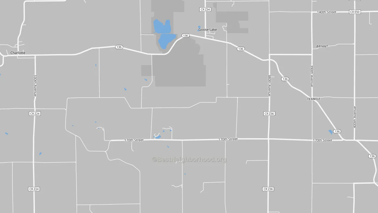 Transit Grade map of 52750, IA