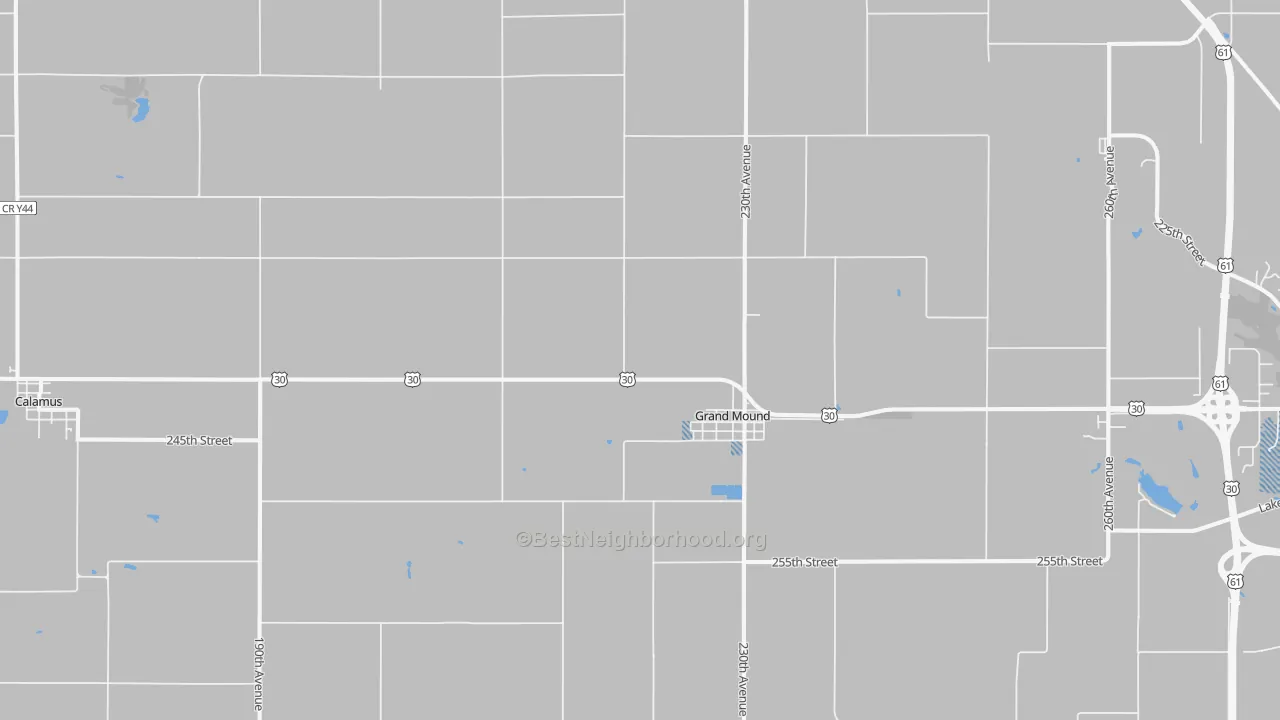 Transit Grade map of 52751, IA