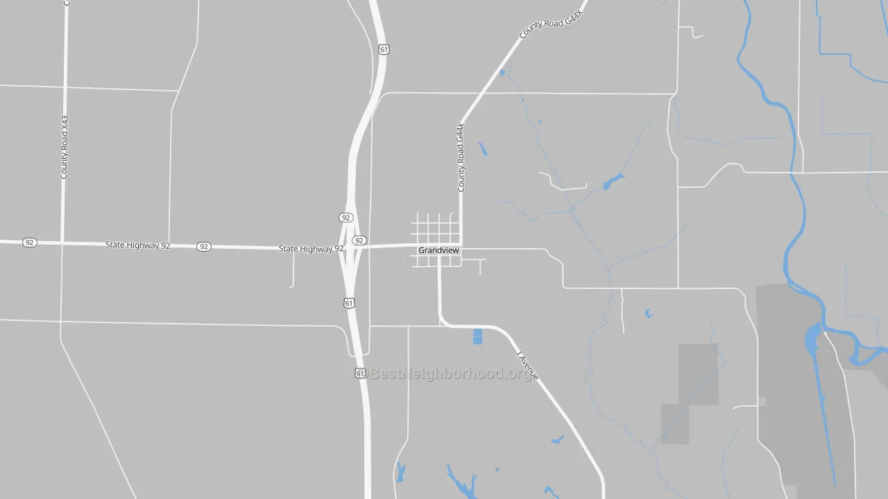 Transit Grade map of 52752, IA