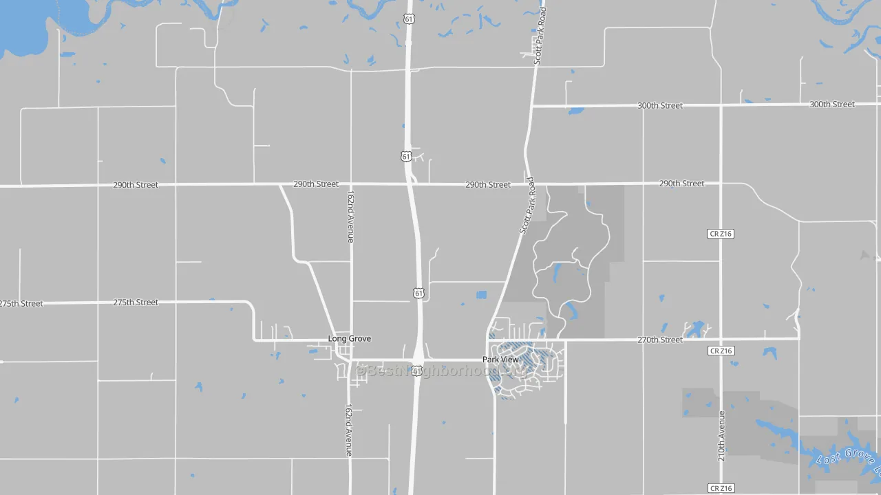 Transit Grade map of 52756, IA