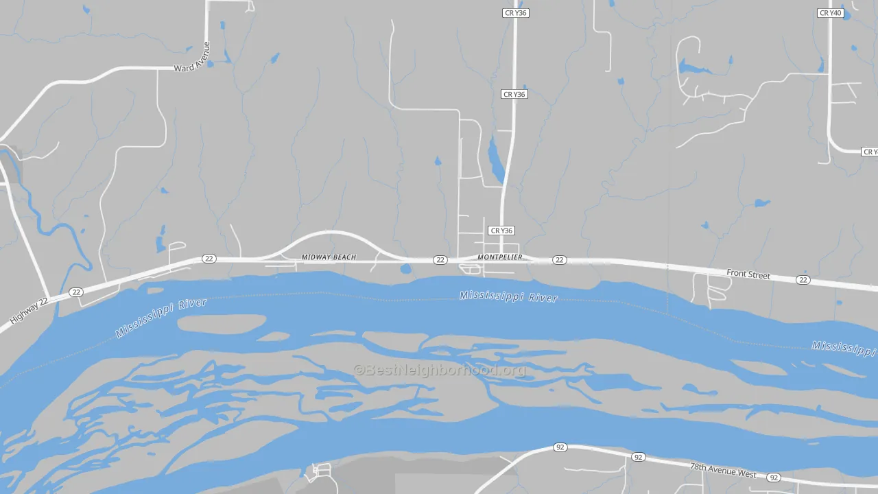 Transit Grade map of 52759, IA