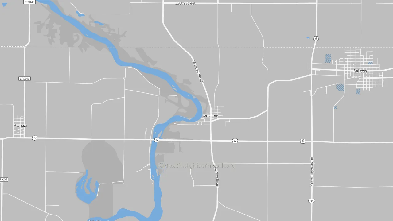 Transit Grade map of 52760, IA