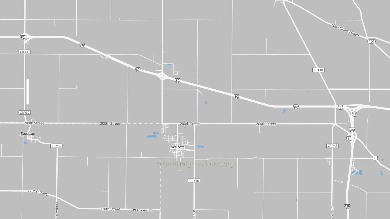 Transit Grade map of 52773, IA