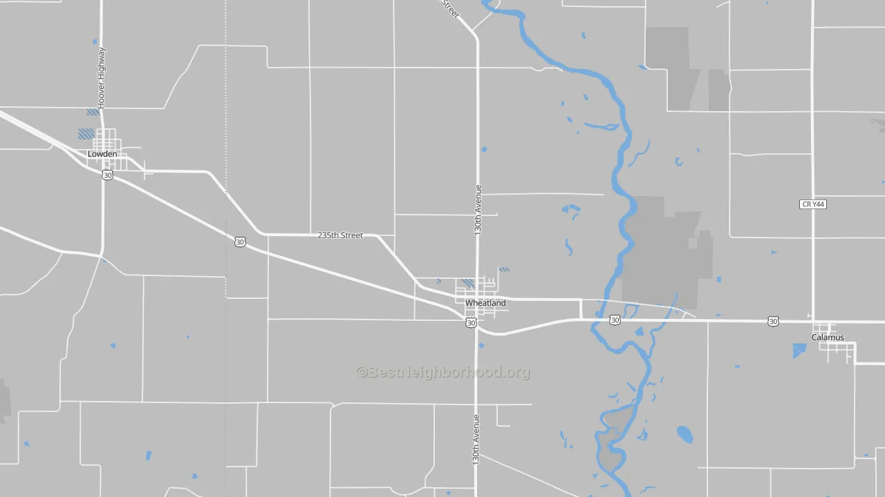 Transit Grade map of 52777, IA