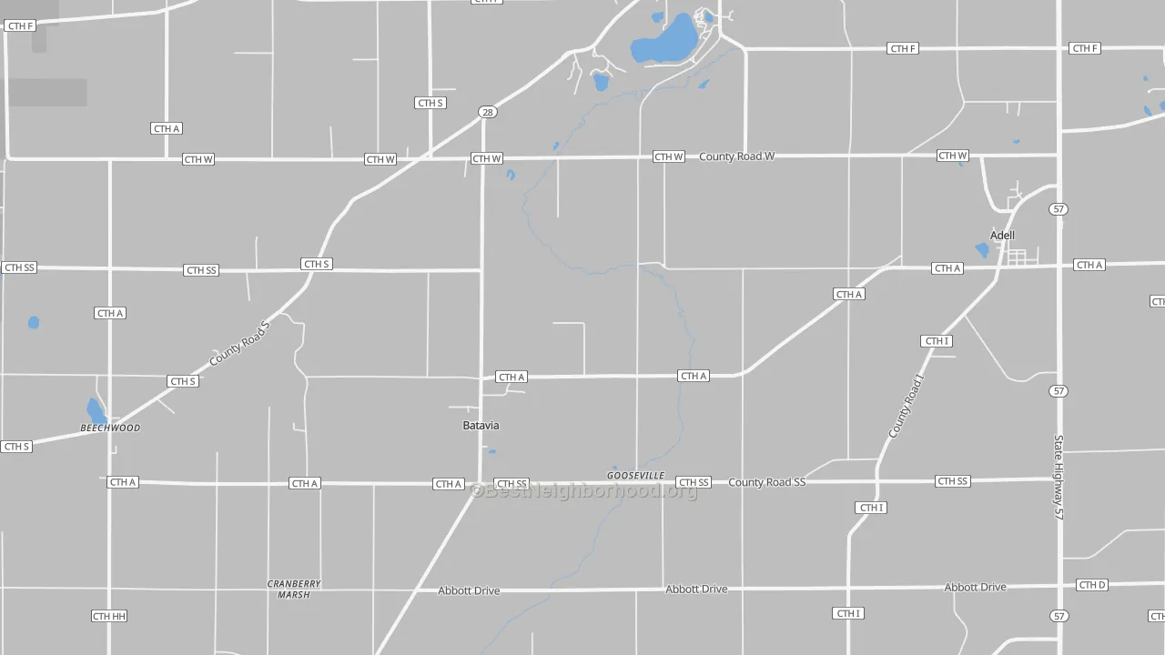 Transit Grade map of 53001, WI