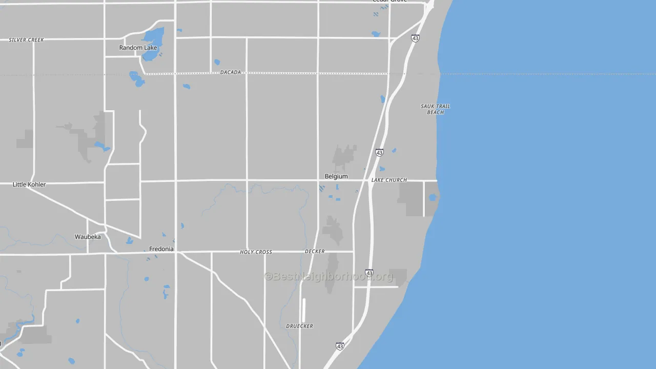 Transit Grade map of 53004, WI