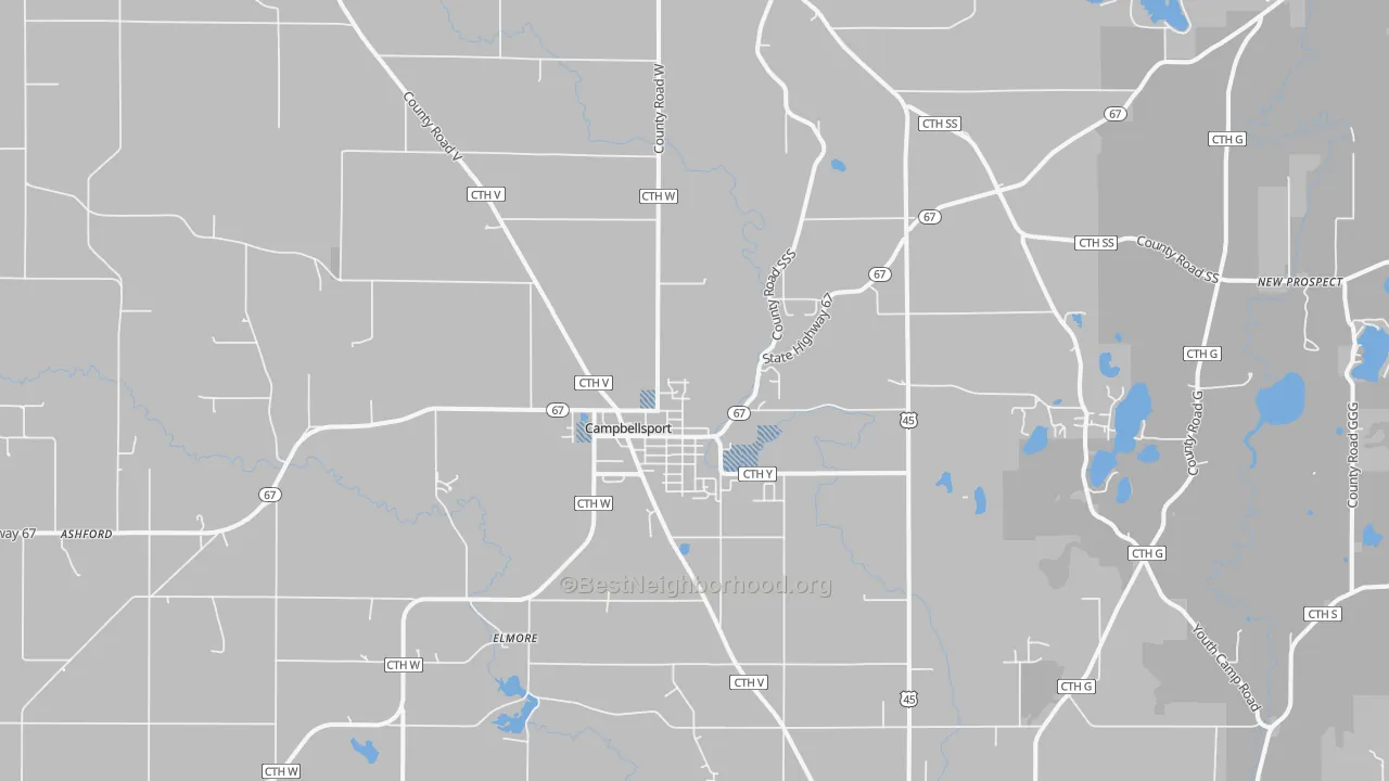 Transit Grade map of 53010, WI