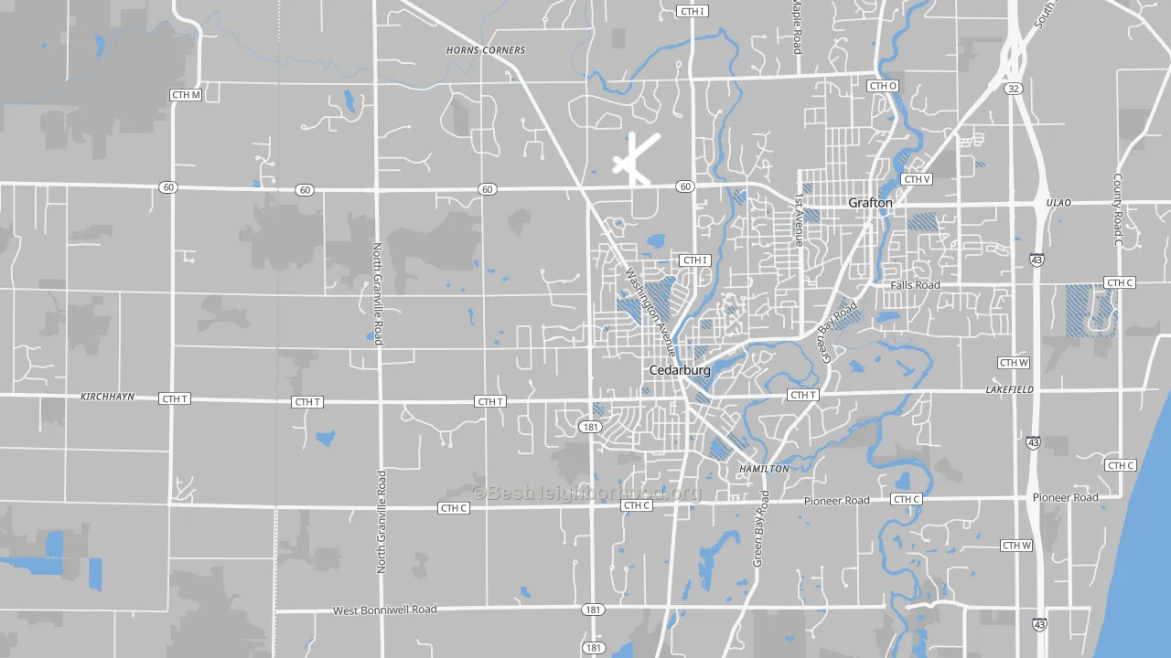 Transit Grade map of 53012, WI