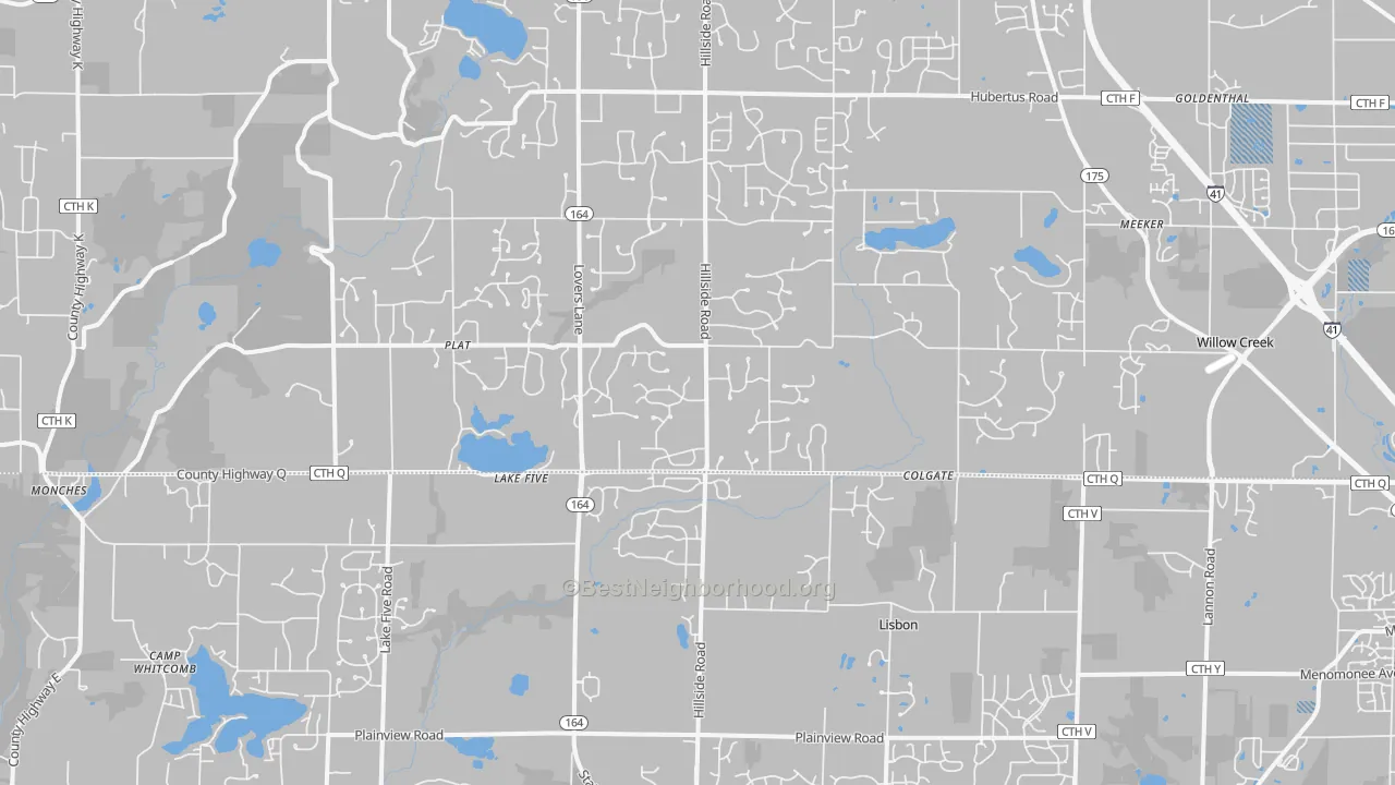 Transit Grade map of 53017, WI