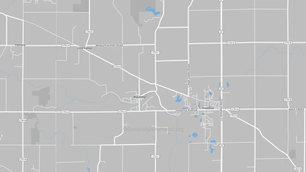 Transit Grade map of 53021, WI