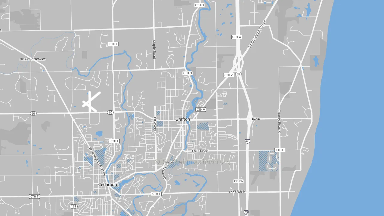 Transit Grade map of 53024, WI