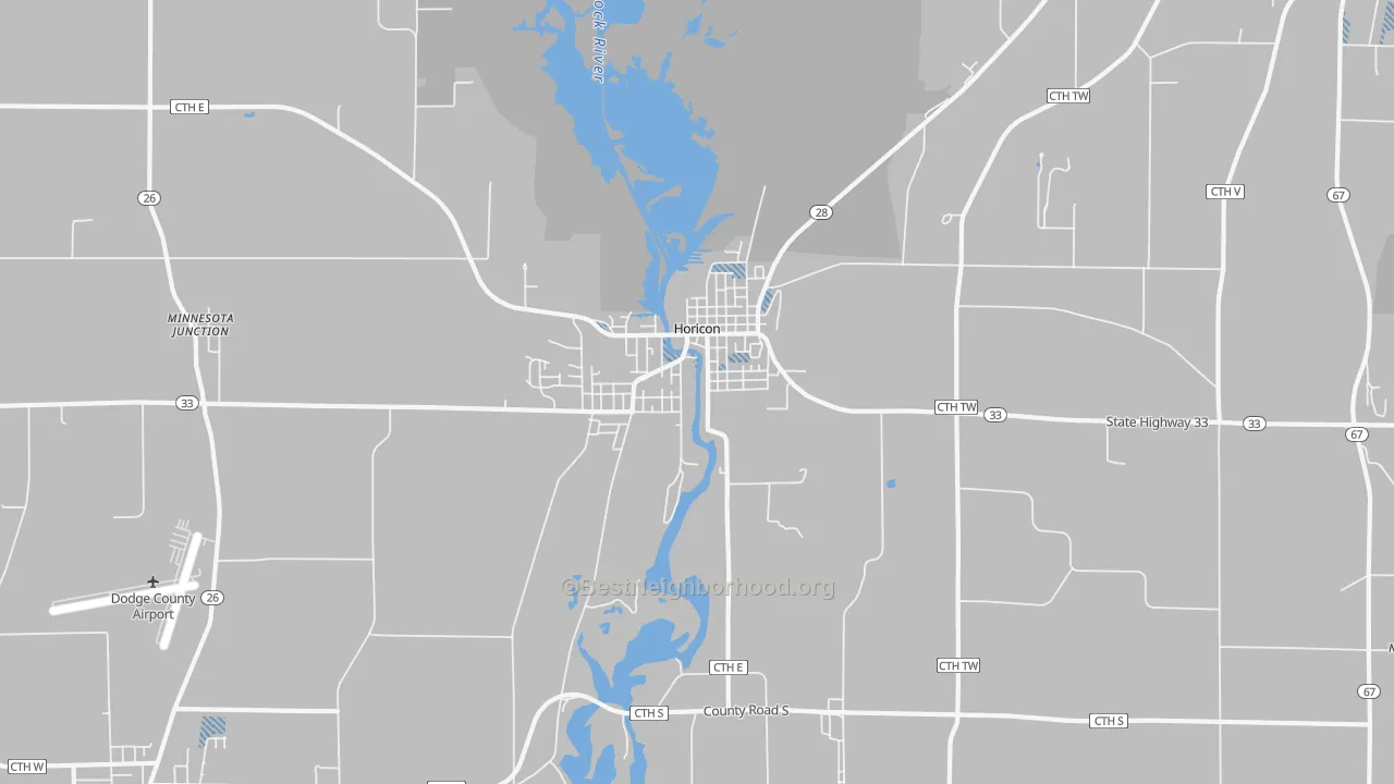 Transit Grade map of 53032, WI