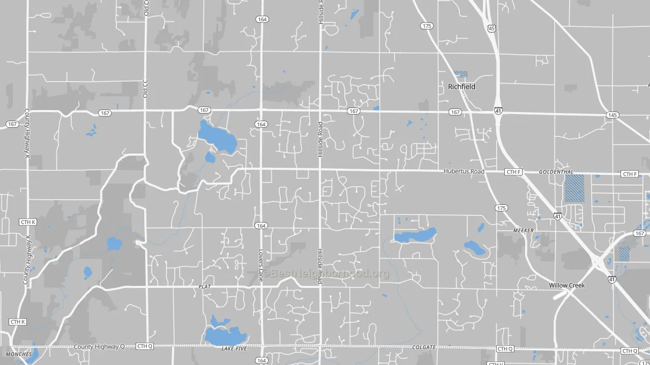 Transit Grade map of 53033, WI