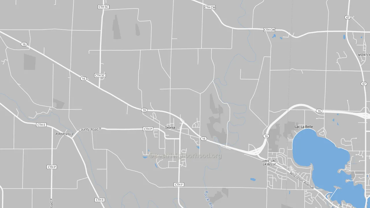 Transit Grade map of 53036, WI