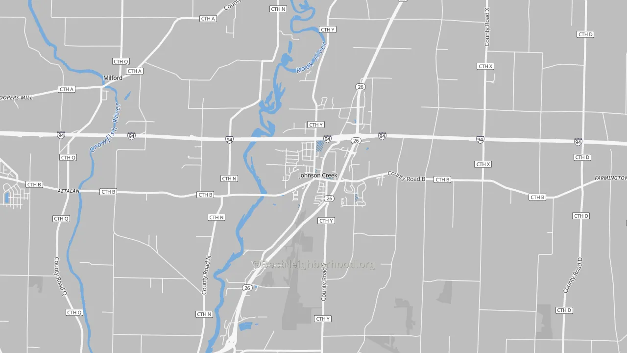 Transit Grade map of 53038, WI