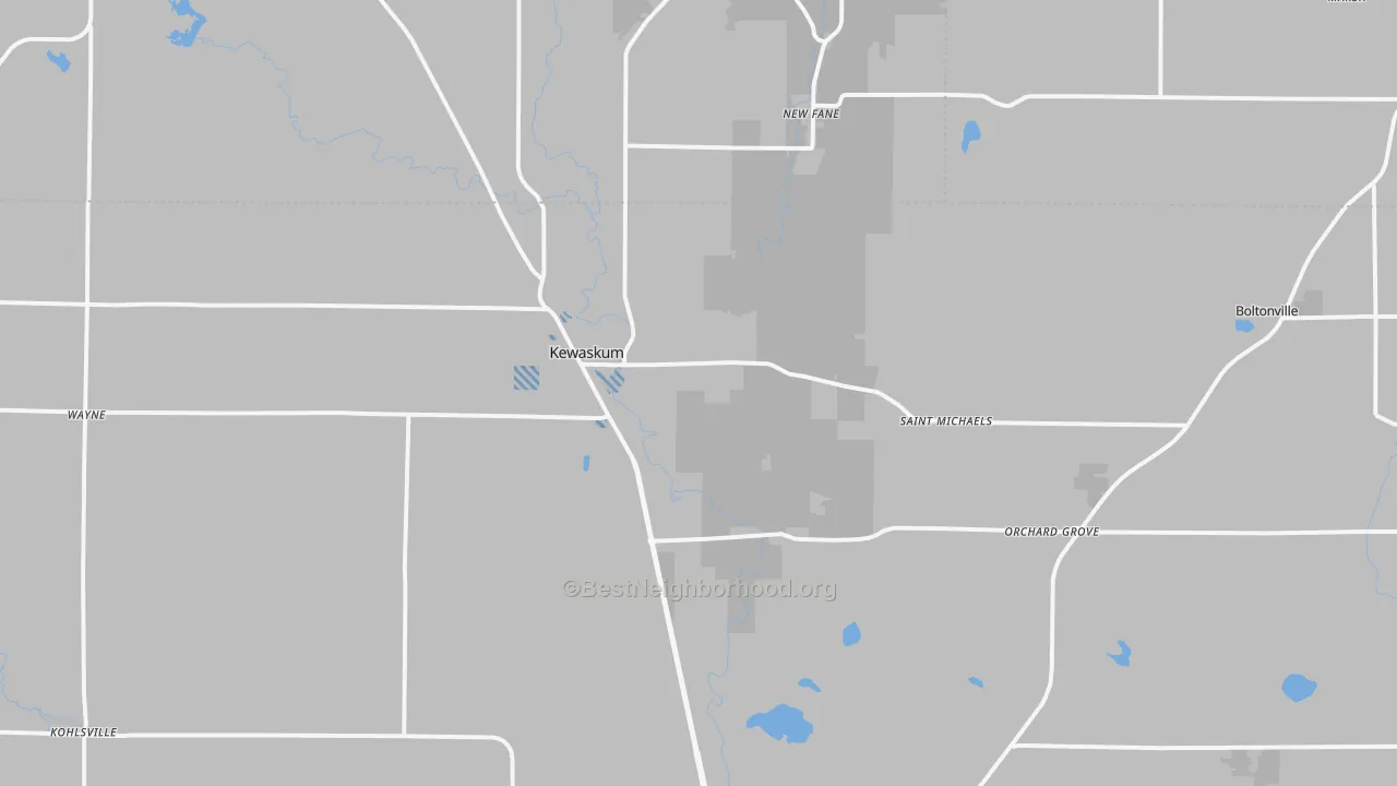 Transit Grade map of 53040, WI